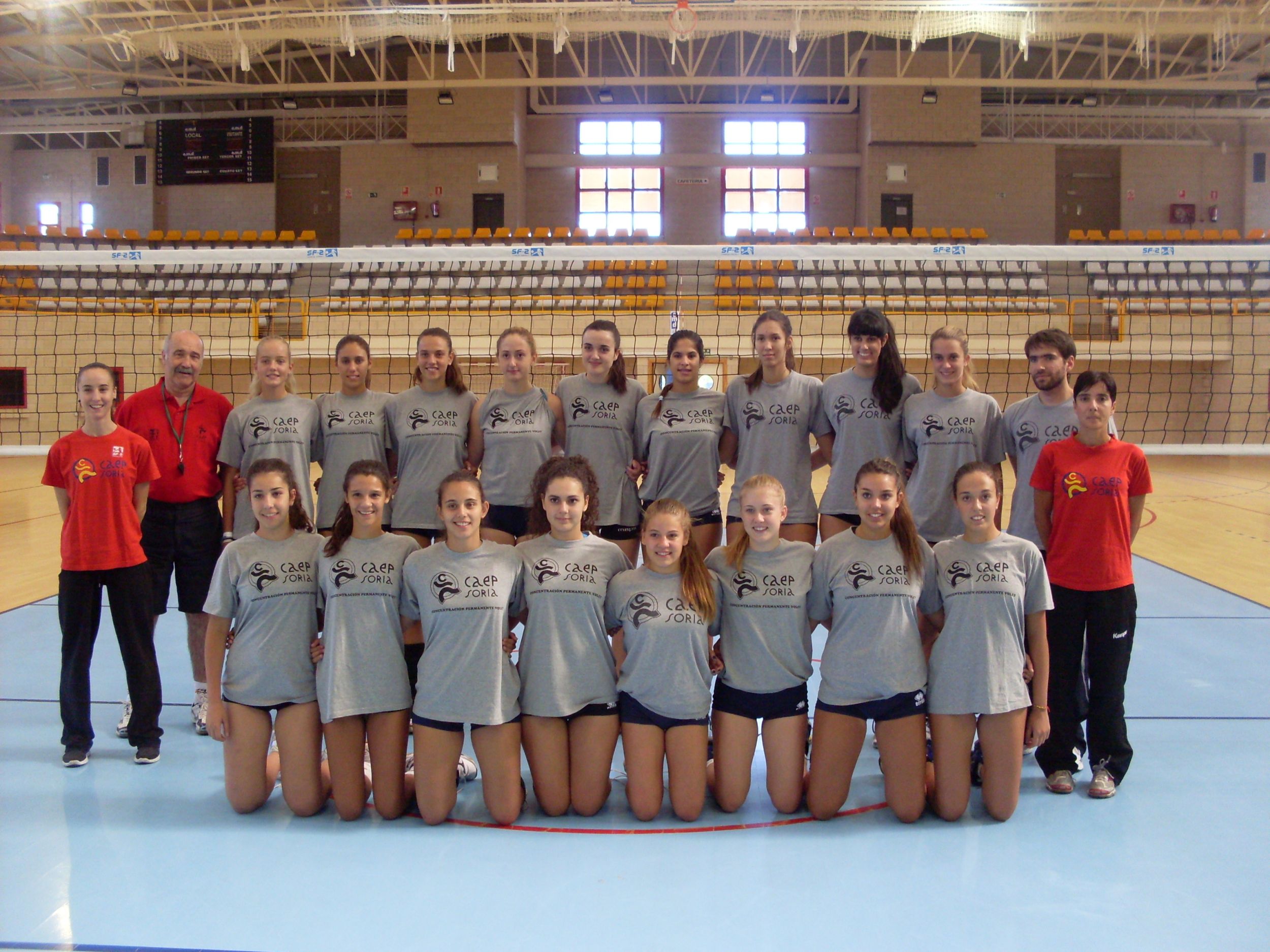 El CAEP Soria Voley comienza la pretemporada con 17 jugadoras